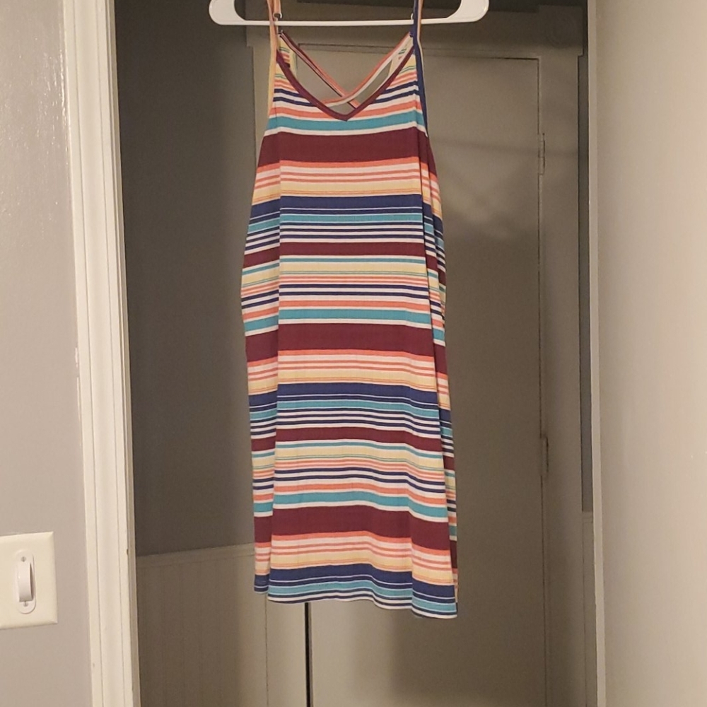 Multicolored spagetti strap dress